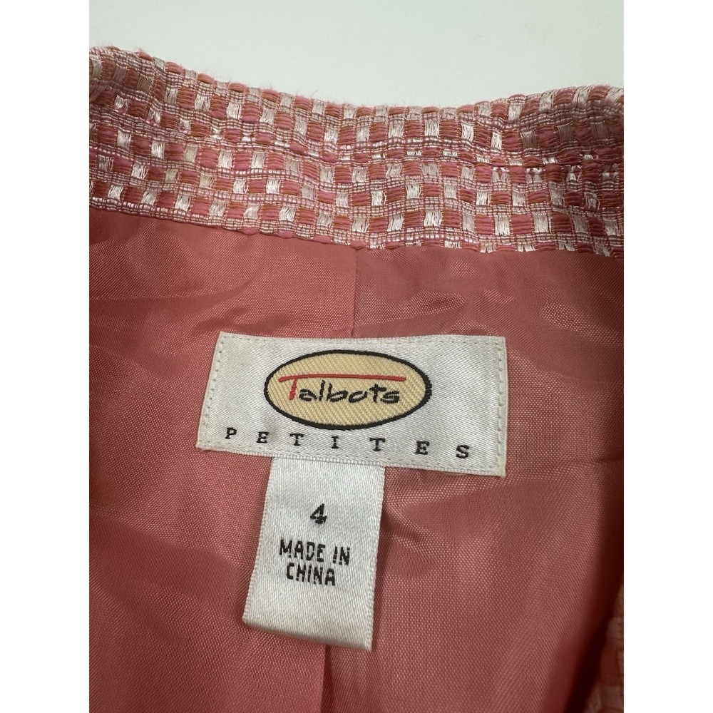 Talbots Blazer Women's Single Button Collared Pet… - image 2